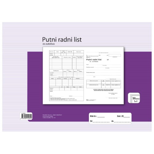 Obrazac f-24 putni radni list za autobus (108)