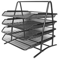 Stalci za spise vodoravni žica 4 ladice ld01-58-4 fornax crni (116)