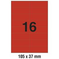 ETIKETE ILK 105x37mm pk100L ZWECKFORM 3452 CRVENE (140)