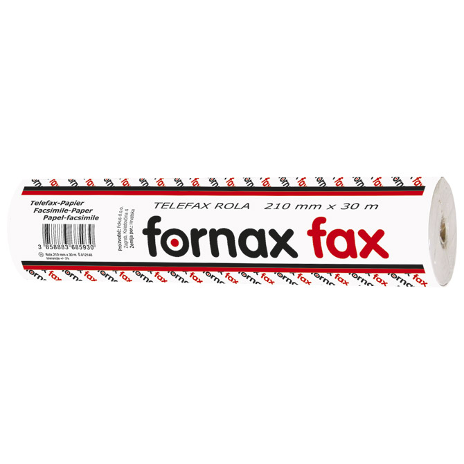 Rola telefax 210mm x 12mm x 30m fornax (370)