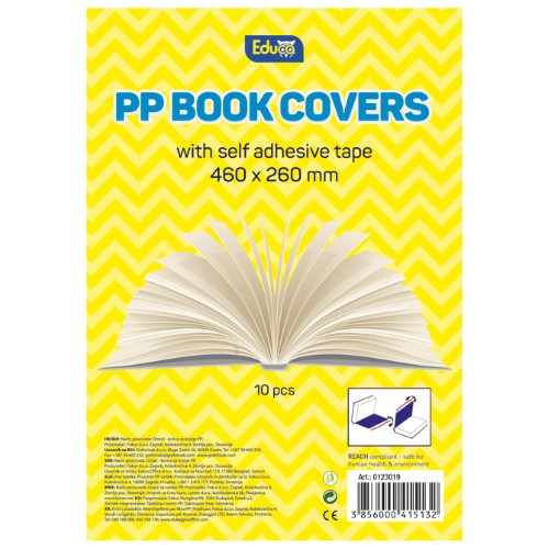 Omotnica samoljepljiva s trakom 46x26cm pk10 educa prozirna (389)
