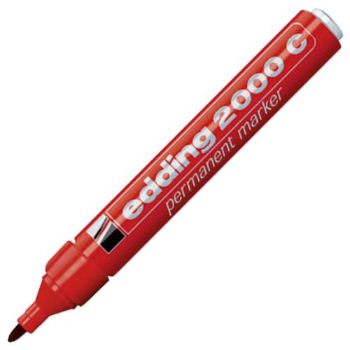 Marker permanentni 1,5-3mm okrugli vrh edding 2000c crveni (525)