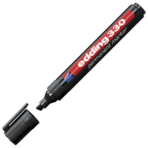 Marker permanentni 1-5mm klinasti vrh edding 330 crni (537)