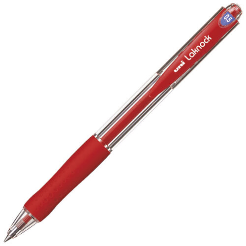 Kemijska olovka Lacknock Uni-MITSUBISHI SN-100 crvena (566)