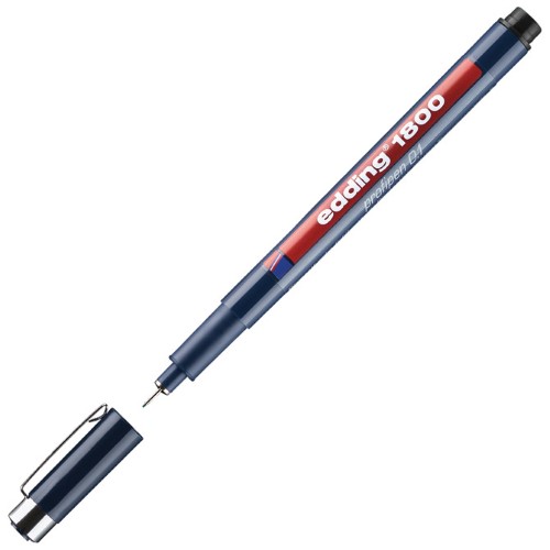 Flomaster za tehničko crtanje profipen 0,1mm edding 1800 crni (594)
