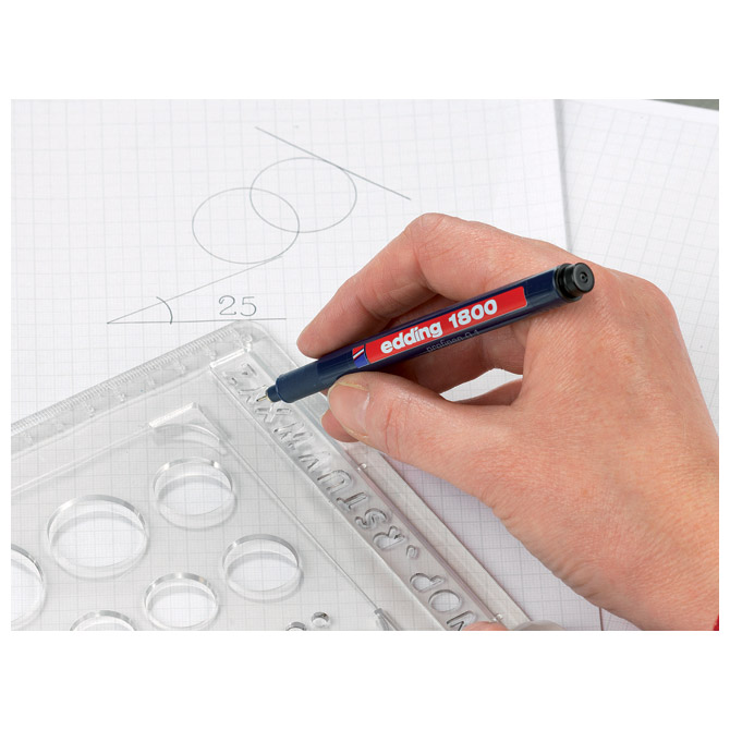 Flomaster za tehničko crtanje profipen 0,1mm edding 1800 crni (594)