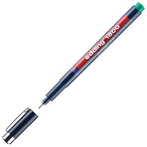 Flomaster za tehničko crtanje profipen 0,3mm edding 1800 zeleni (598)