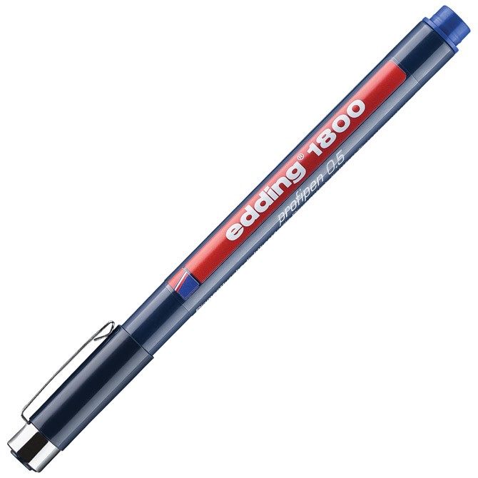 Flomaster za tehničko crtanje profipen 0,5mm edding 1800 plavi (604)
