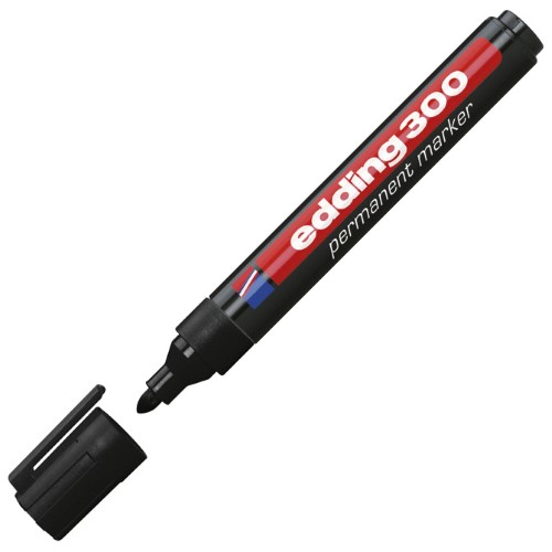 Marker permanentni 1,5-3mm okrugli vrh edding 300 crni (648)