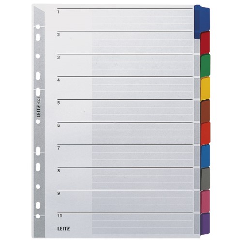 Pregrada kartonska A4 kolor 10listova leitz 43210000 (701)