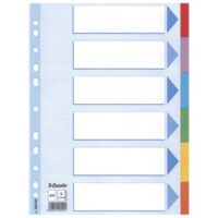 Pregrada kartonska A4 kolor 6listova esselte 100192 (1083)