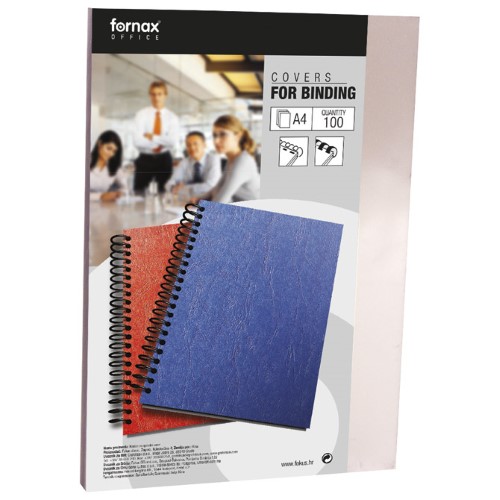 Korice za spiralni uvez 180my pvc A4 pk100 fornax prozirne (1156)