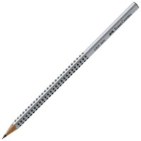 Olovka grafitna b grip 2001 faber-castell 117001 srebrna (1201)