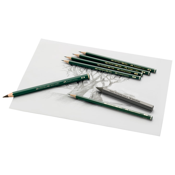 Olovka grafitna 6b castell 9000 faber-castell 119006 (1211)