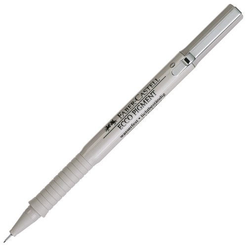 Flomaster za tehničko crtanje 0,1mm ecco pigment faber castell 166199 crni (1254)