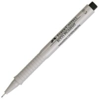 Flomaster za tehničko crtanje 0,3mm ecco pigment faber castell 166399 crni (1256)