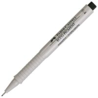 Flomaster za tehničko crtanje 0,4mm ecco pigment faber castell 166499 crni (1257)