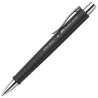 Olovka kemijska gumirana poly ball m faber castell 241199 crna (1356)