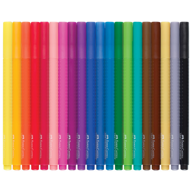 Flomaster školski 20boja grip faber castell 155320 blister (1452)
