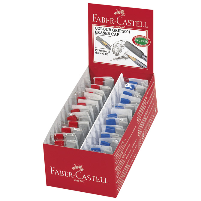 Gumica-čep grip 2001 pk2 faber castell 187001 sortirano (1499)