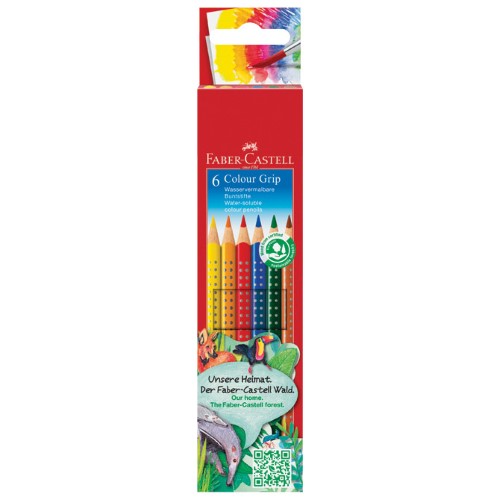 Boje drvene 6boja grip 2001 faber castell 112406 blister (1548)