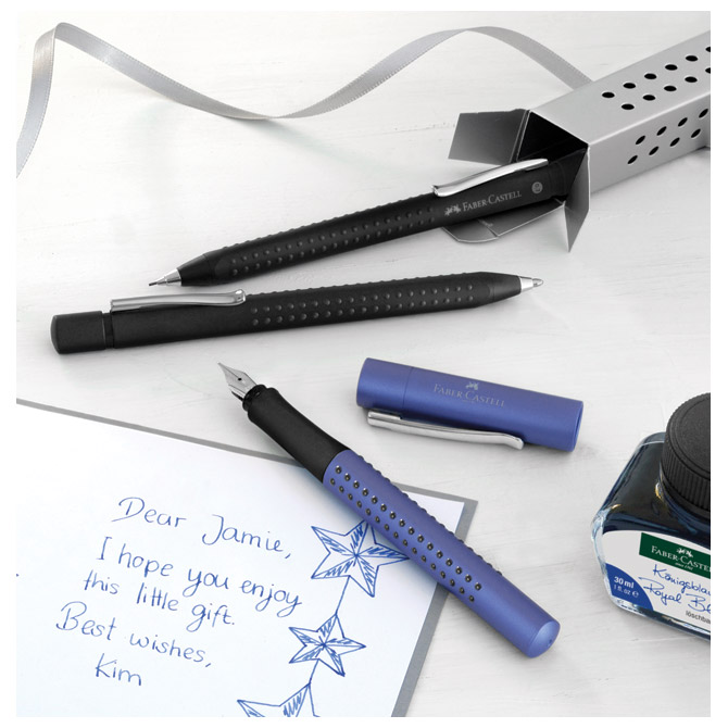 Olovka tehnička 0,7mm grip 2011 faber castell 131287 mat crna (1551)