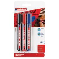 Marker permanentni 1-5mm klinasti vrh edding 330/3boje blister (1682)
