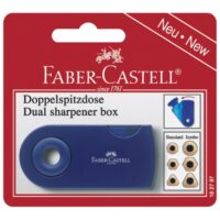 Šiljilo pvc s pvc kutijom 2rupe sleeve twin faber castell 182797 sortirano blister (1689)