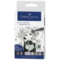 Flomaster pitt artist manga basic set pk8 faber castell 167107 blister (1889)