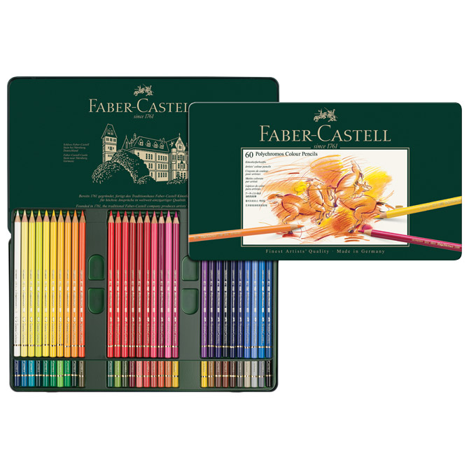 Boje drvene 60boja metalna kutija polychromos faber castell 110060-selective (1917)