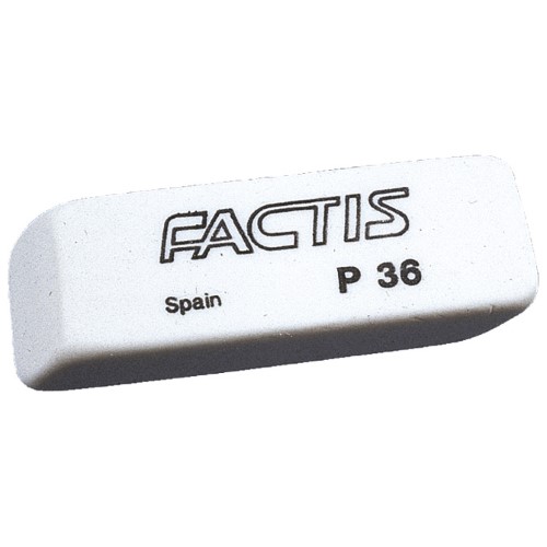 Gumica plastična p36 soft factis bijela-komad (2165)
