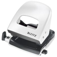 Bušač 2 rupe do 30 listova wow leitz 50082201 metalik bijeli blister (2372)