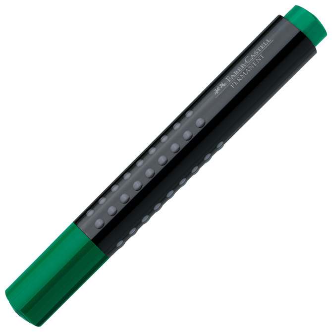 Marker permanentni 1-3mm okrugli vrh grip 2001 faber castell 150463 zeleni (2530)