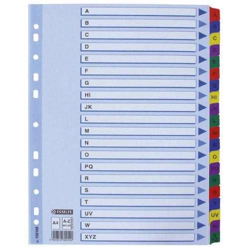 Pregrada kartonska A4 a-z kolor 20listova esselte 100166 (2686)
