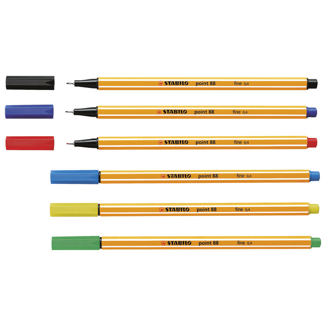 Flomaster 0.4mm point 88/36 Stabilo zeleni (2927)