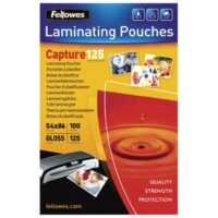 Folija za plastificiranje 125my 54x86mm sjajna pk100 fellowes 5306302 (3365)