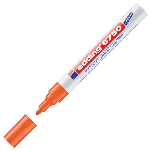 Marker industrijski lakirajući 2-4mm edding 8750 narančasti (3395)