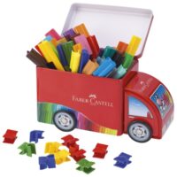 Flomaster školski 33boje u metalnoj kutiji connector truck faber castell 155533 (3628)
