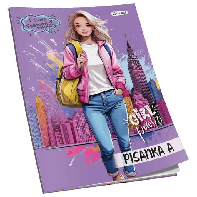 Obrazac školski pisanka "a" za 1razred premium connect girl (3879)