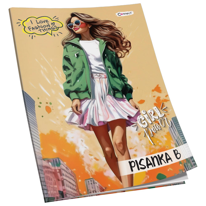 Obrazac školski pisanka "B" za 1razred premium connect girl (3881)