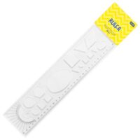 Ravnalo pvc 30cmx7cm(likovi) educa blister (3976)