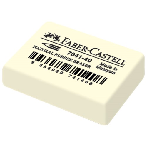 Gumica kaučuk 7041-40 faber castell 184140 bijela (4085)