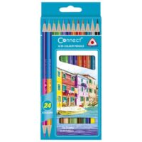 Boje drvene 24boje trokutaste obostrane pk12 connect blister (4139)