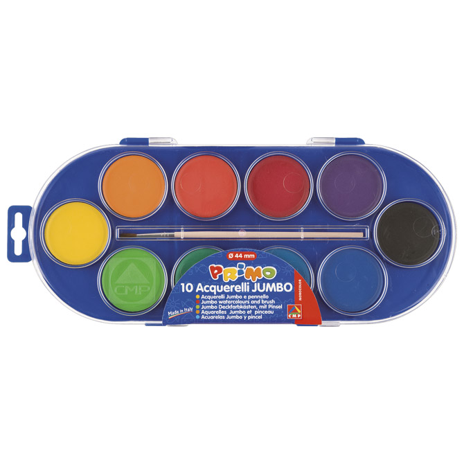 Boja vodena fi 44mm 10boja plus kist cmp.120a10sg blister (4277)
