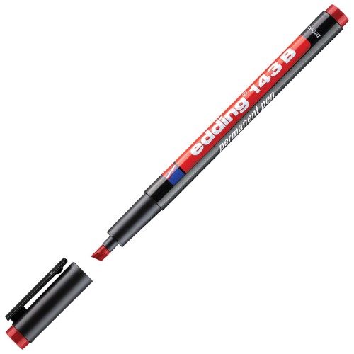 Marker ohp permanentni 1-3mm edding 143 b crveni (4340)