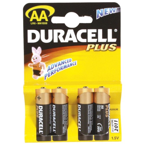 Baterija alkalna 1,5v aa basic pk4 duracell lr6 blister (4360)