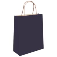 Vrećice ukrasne natron 26x35x12 cm pletena ručka pk50 duga tamnoplave (4569)