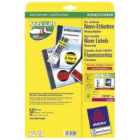 Etikete LK fi-63.5mm pk25L Zweckform L7670R-25 neon crvene (4773)