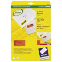 Etikete LK 63.5x29.6mm pk25L Zweckform L6003-25 crvene (4774)