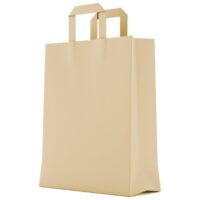 Vrećice ukrasne natron 22x36x11 cm ravna ručka pk50 duga smeđe (5330)